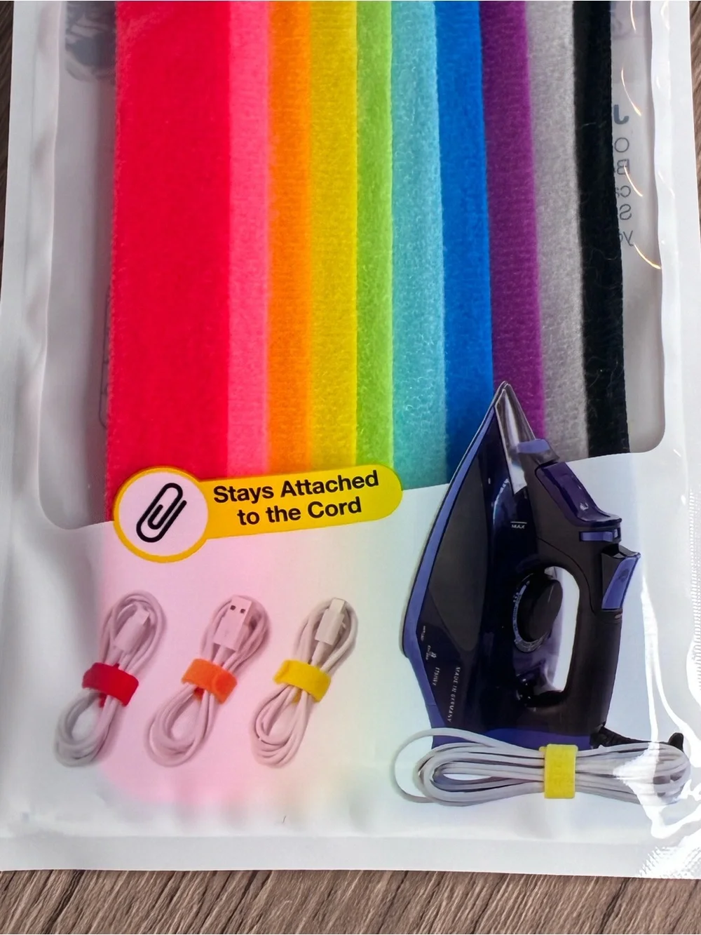 🐼 3/$25 NWT Self-Gripping Cable Ties - Assorted Bright Colors SEE DESCRIPTION